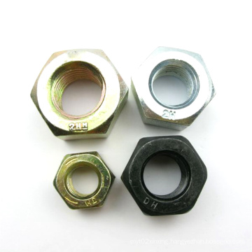 1-1/2  Inch ASME B18.2.2 zin-plated carbon steel ASTM A194 2H M32 2HM BLACK Stainless steel Heavy hex nut